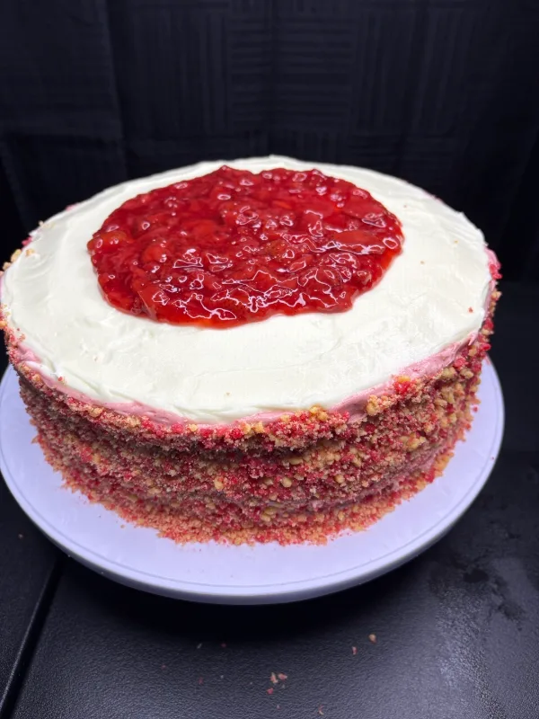 Strawberry Crunch Cake